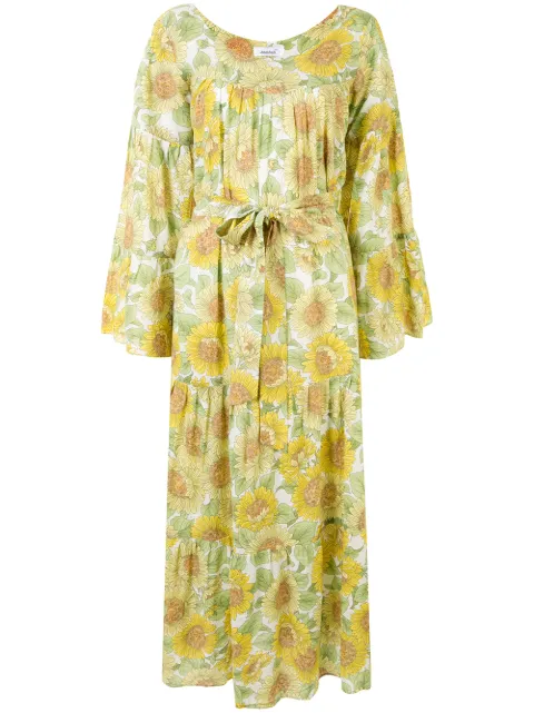 Bambah sunflower print kaftan dress Multicolour BCBAMBC011