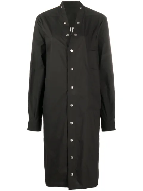 Rick Owens press-stud shirt dress Black RP20S1556P
