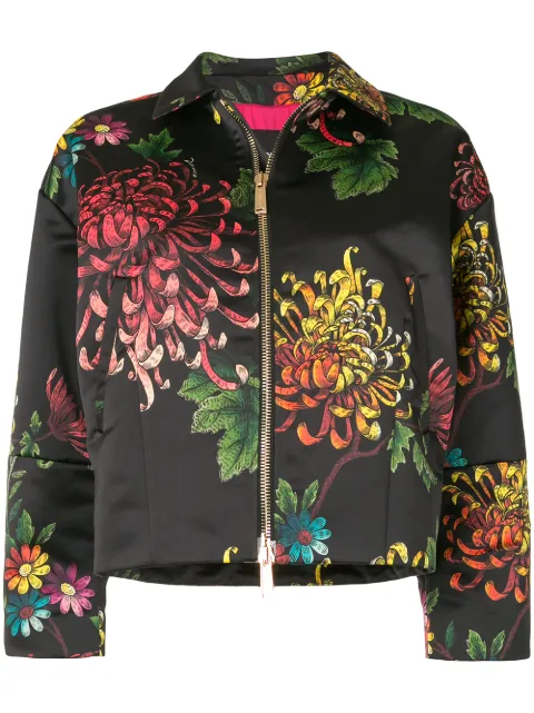 DSQUARED2 floral print bomber jacket Black S72AM0816S52770