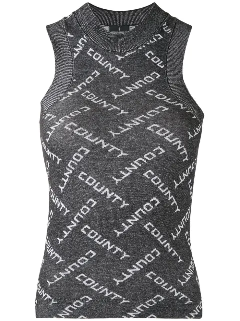 COUNTY OF MILAN County knitted top Black CWHA031S20KNI0021001