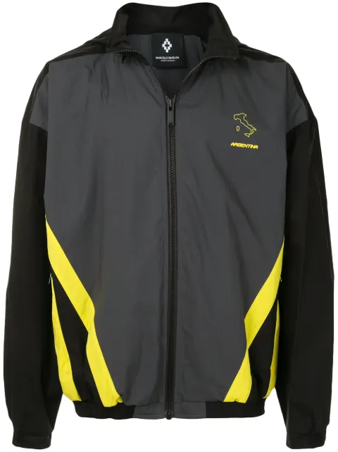 COUNTY OF MILAN colour-block track jacket Black CMEB029S20FAB0010715