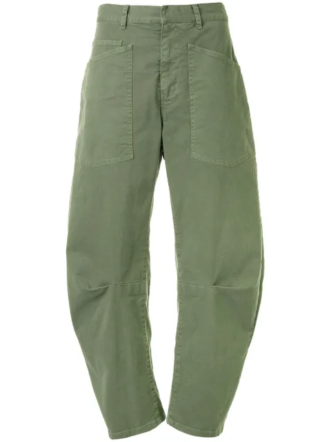 Nili Lotan Shon wide-leg trousers Green 10193W12