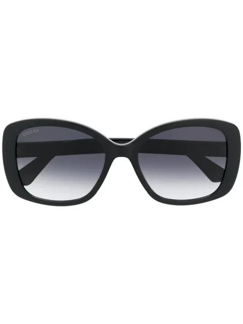 Gucci Eyewear Double G square-frame sunglasses Black GG0762S001