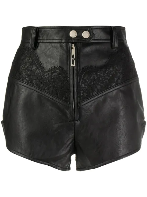 Ellery lace inserts shorts Black 30086760999