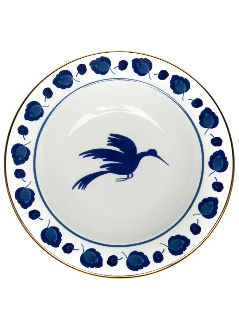 La DoubleJ Wildbird soup dish and dinner plate (set of 2) White DIS0026CER001BIR0001