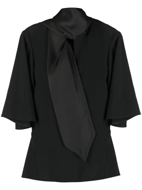 Ellery Adventure Fantastique flutter-sleeve top Black 20146810999