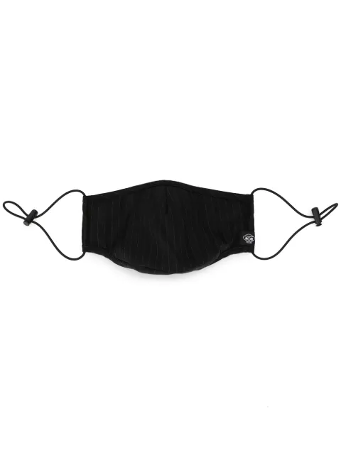 Mostly Heard Rarely Seen pinstripe face mask Black MH02BJMSK26