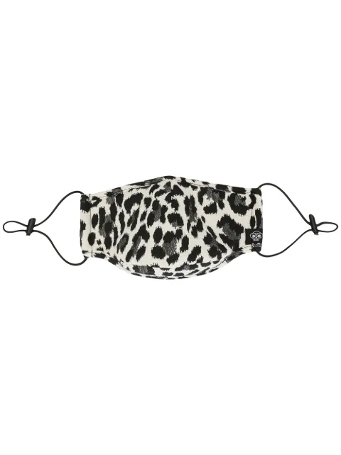 Mostly Heard Rarely Seen cheetah print face mask Black MH02BJMSK07