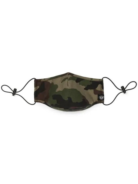 Mostly Heard Rarely Seen camouflage print face mask Brown MH02BJMSK01