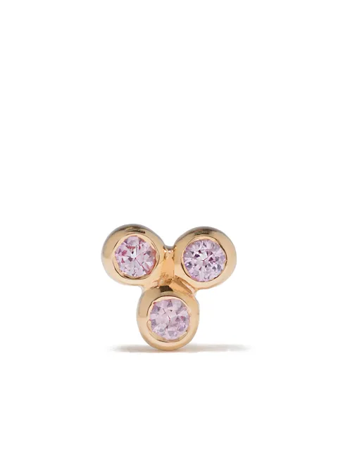 Maria Black 14kt yellow gold Triad pink sapphire stud Gold SB1002YPS
