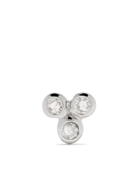 Maria Black 14kt white gold Triad diamond stud Silver SB1003W