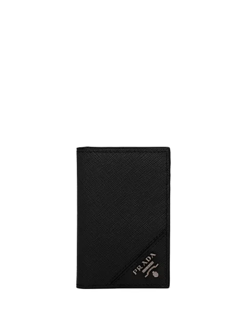 Prada saffiano bi-fold wallet Black 2MC101QME