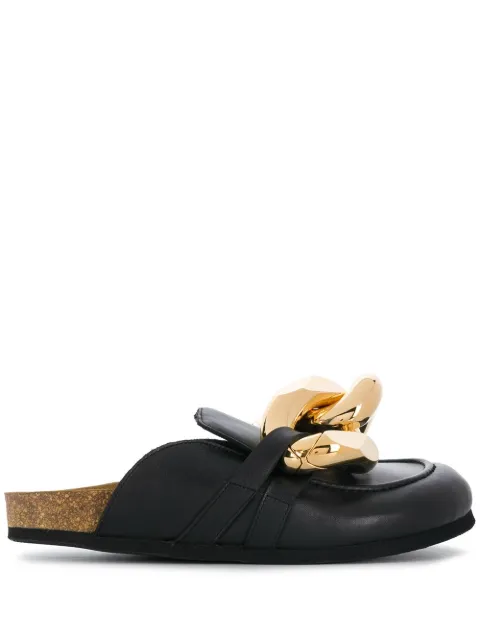 JW Anderson Chain loafer mules Black AN35004A12020