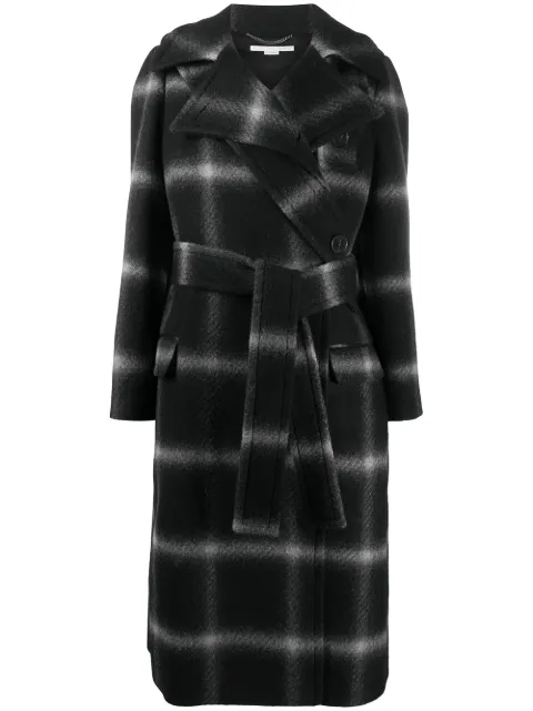 Stella McCartney Sophia check coat Black 602112SPB20