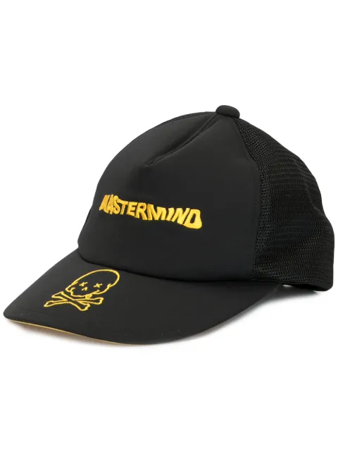 Mastermind World slogan embroidered cap Black MW20S04CA002601
