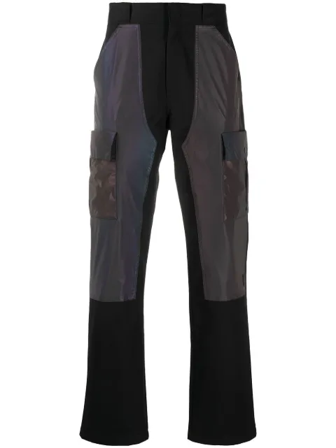 COUNTY OF MILAN cargo straight trousers Black CMCF009E20FAB0011010