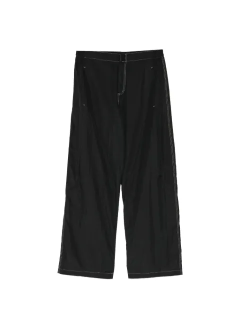 COUNTY OF MILAN wide leg snap trousers Black CMCA159E20FAB0011001