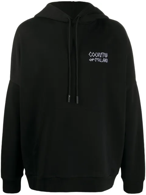 COUNTY OF MILAN Tribe oversize hoodie CMBB073E20FLE0011001