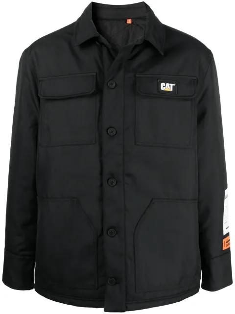 Heron Preston x CAT coach jacket Black HMEM005F20FAB0021000