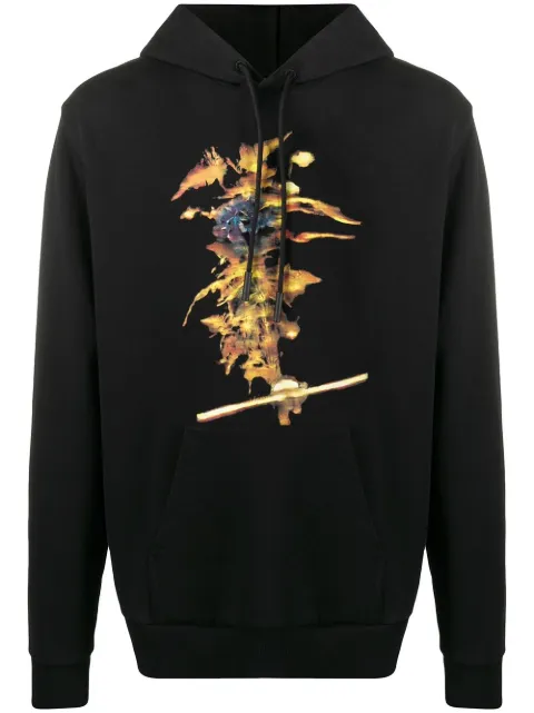 COUNTY OF MILAN graphic-print hoodie CMBB007F20FLE0111020