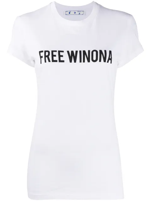 Off-White Free Winona printed T-shirt White OWAA081E20JER0020110