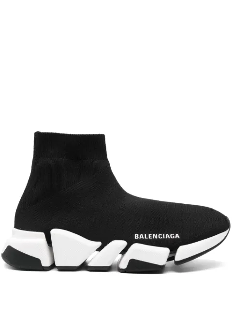 Balenciaga Speed 2.0 knitted sneakers Black 617196W2DB2