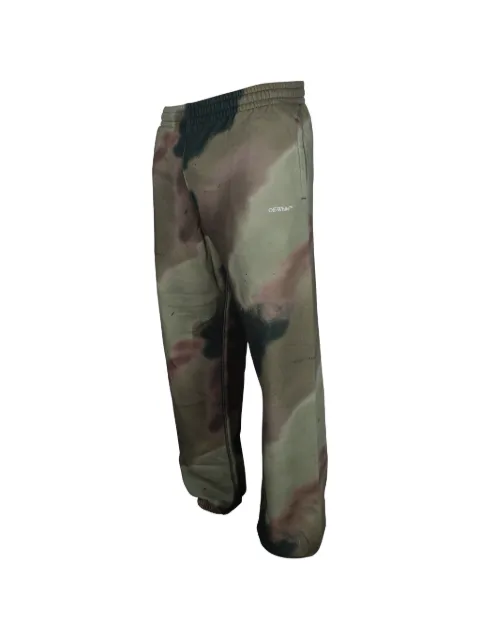 Off-White camouflage-print track pants Green OMCH029E20FLE0046001