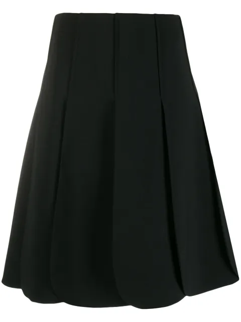 Valentino Garavani pleated A-line skirt Black BRA5204FJ