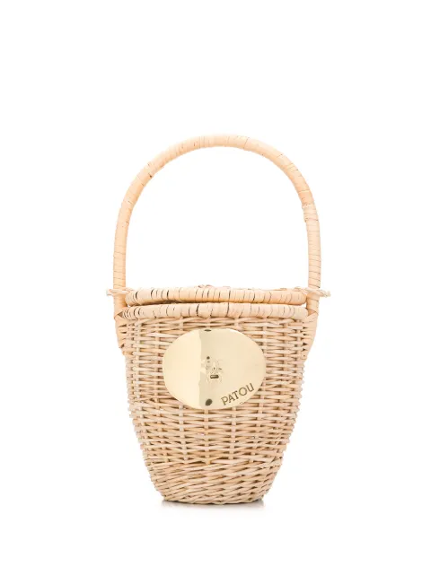 Patou wicker bucket bag Neutrals AC0030043102V