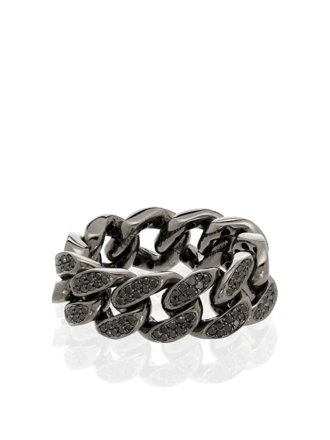 SHAY 18K black gold diamond ring Black SMR5BGBD189