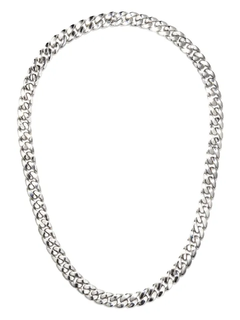 SHAY 18K white gold flat link-chain necklace Metallic SMN3WG18