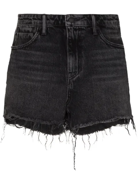 Alexander Wang raw-hem denim shorts Black 4D994038AD