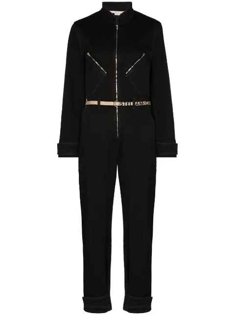 Stella McCartney Stella Logo denim jumpsuit Black 600241SOH08