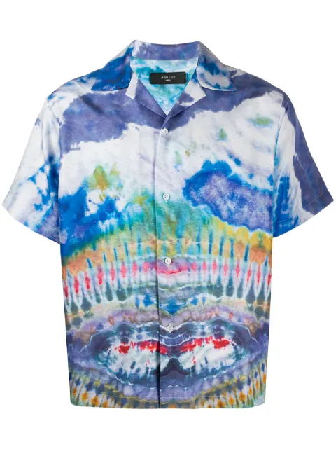 AMIRI tie-dye silk shirt Blue Y0M06224SE