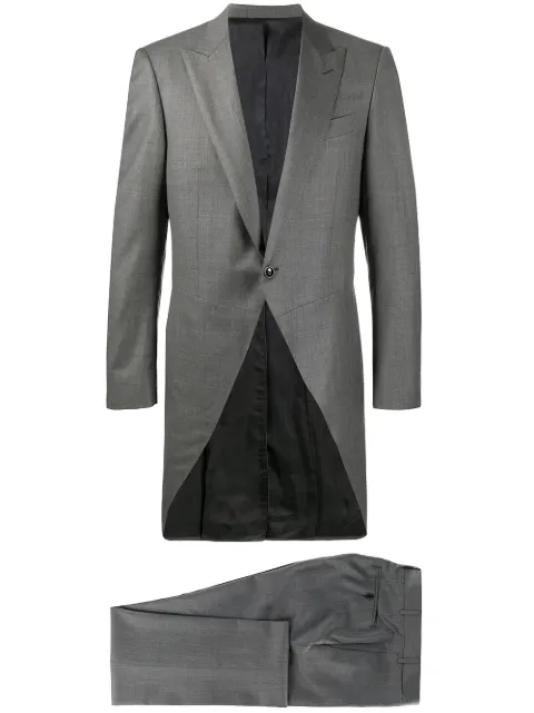 Canali two-piece fishtail suit Grey 1991393BF01955