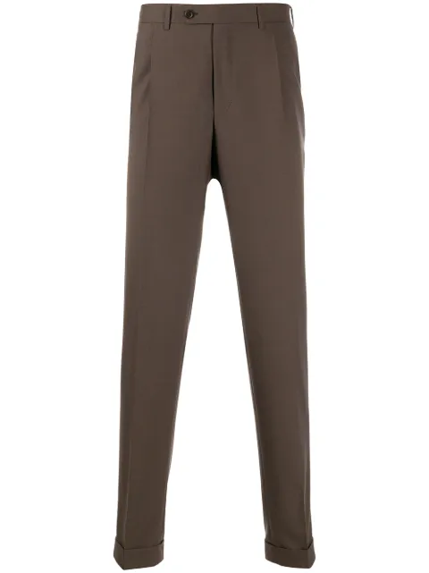 Canali tailored trousers Brown 71119AT00552