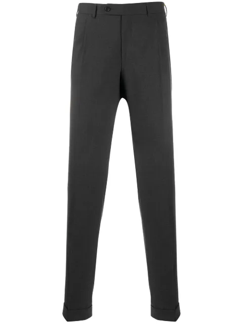 Canali straight-fit tailored trousers Blue 71119AT00552