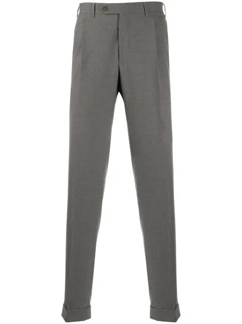 Canali straight-fit tailored trousers Grey 71119AT00552