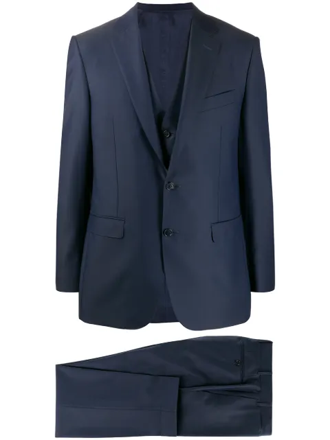 Canali long sleeves suit Blue L51922093BF00084