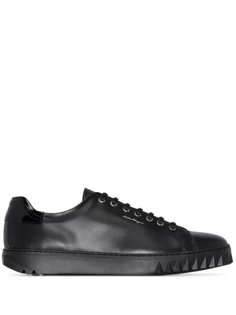 Ferragamo Cube leather sneakers Black 686293