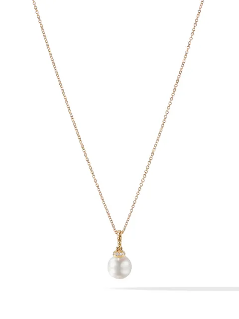 David Yurman 18kt yellow gold Solari pearl and diamond necklace Gold N12854D88DPEDI