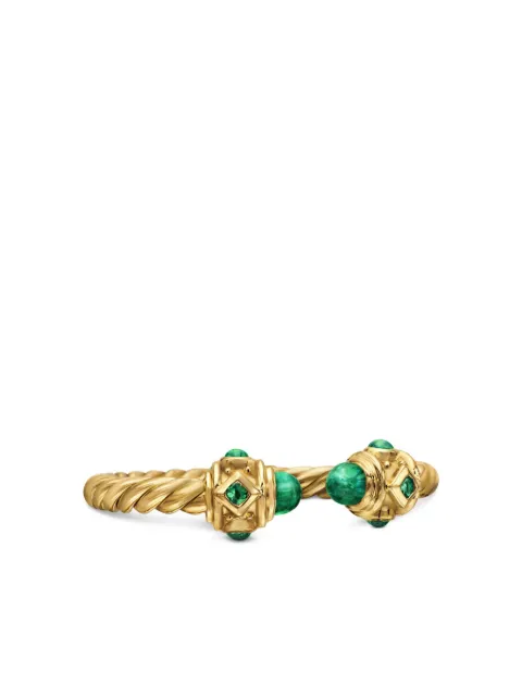 David Yurman 18kt yellow gold Renaissance emerald ring (2.3mm) Gold R1443488FEM