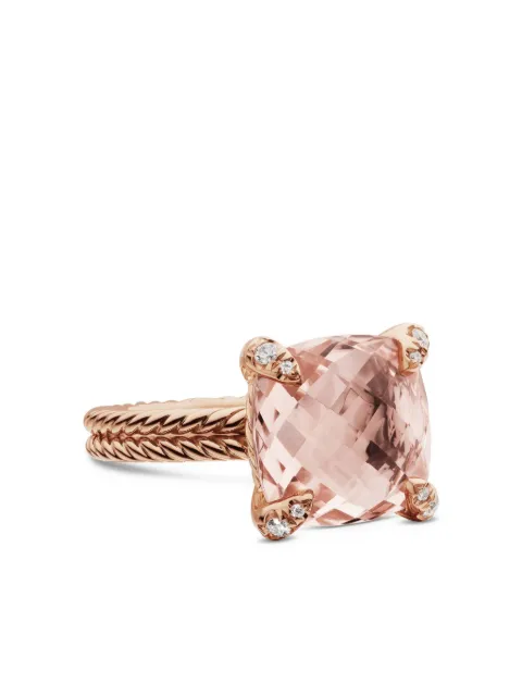 David Yurman 18kt rose gold Chatelaine morganite and diamond ring (11mm) Pink R12643D8RAMODI