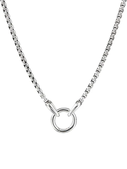 David Yurman sterling silver Smooth Amulet Box Chain necklace (2.7mm) Silver N25309MSS22