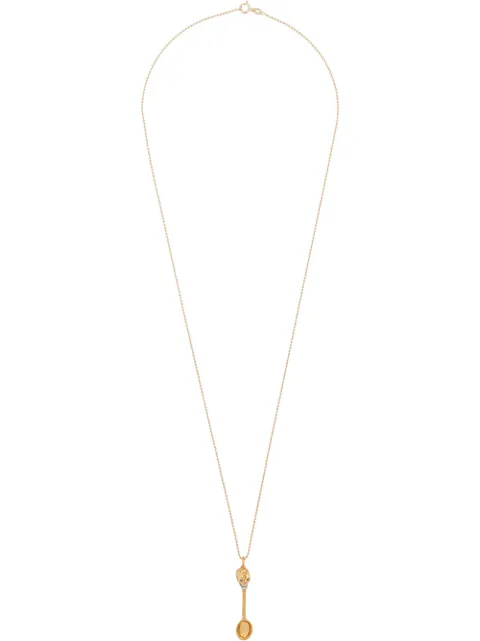 True Rocks skull high bump necklace Gold GOLDSKULLHIGHBUMPPENDANTMEN