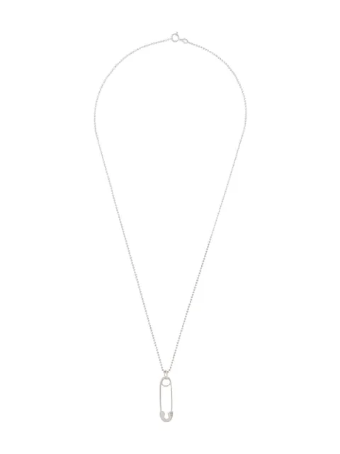True Rocks medium safety pin pendant necklace Silver MEDIUMSAFETYPINPENDANTSILVERMEN