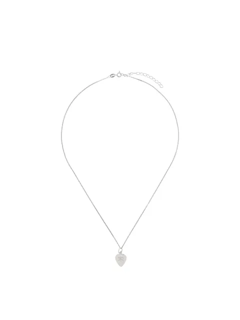 True Rocks logo-engraved pendant necklace Silver MINIPLEACTRUMPENDANTMENSILVER