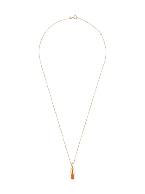 True Rocks Small Pill pendant necklace Gold ORANGEGOLDSMALLPILLPENDANTMEN