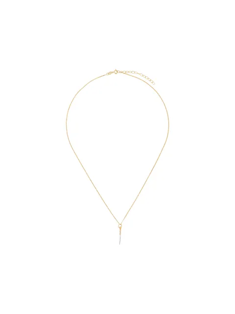True Rocks two tone knife necklace Gold 2TONEKNIFEPENDANTMENGOLDCHAIN