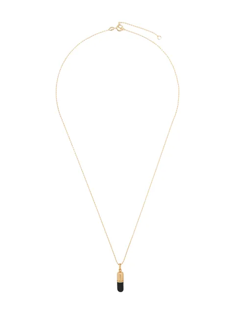 True Rocks pill pendant necklace Gold BLACKGOLDSMALLPILLPENDANTMEN